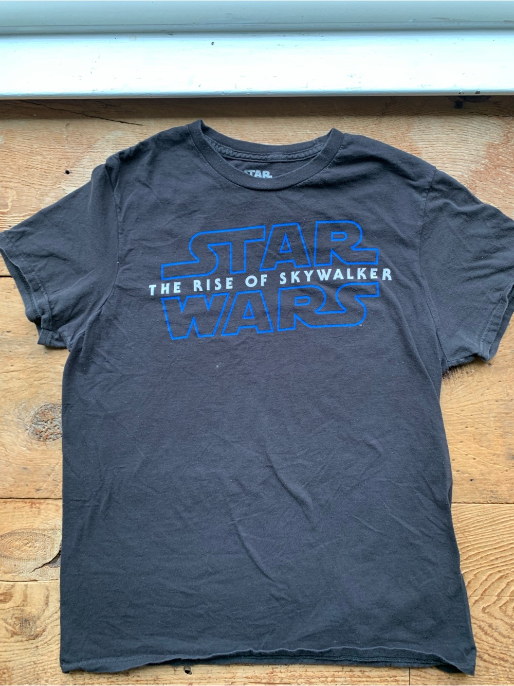 Star Wars Black Tee with Blue Logo - The Rise of Skywalker